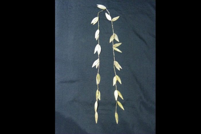 Limited Edition Unpolished Brass Maile Lei - Image 16