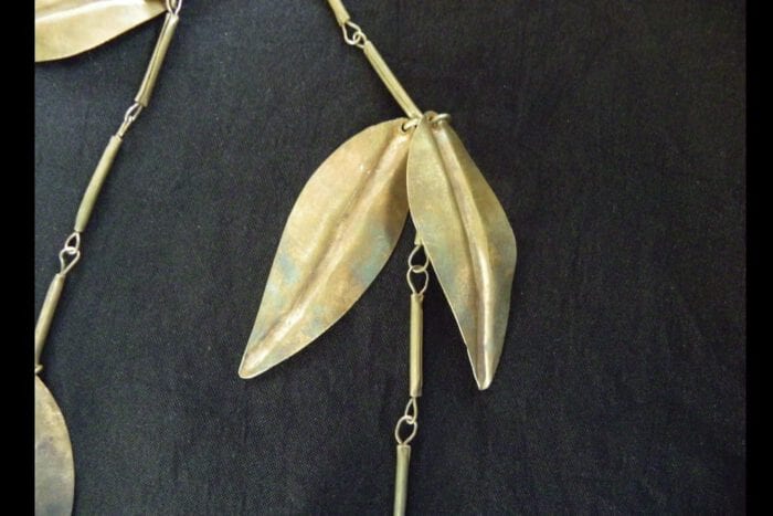 Limited Edition Unpolished Brass Maile Lei - Image 6