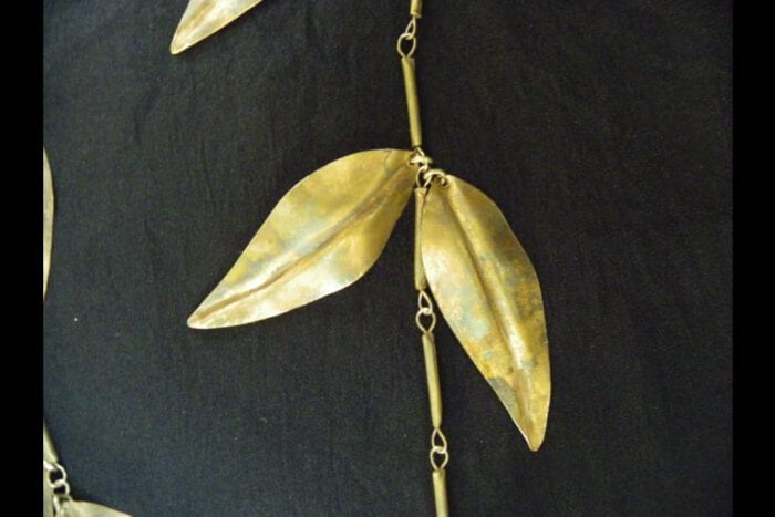 Limited Edition Unpolished Brass Maile Lei - Image 5