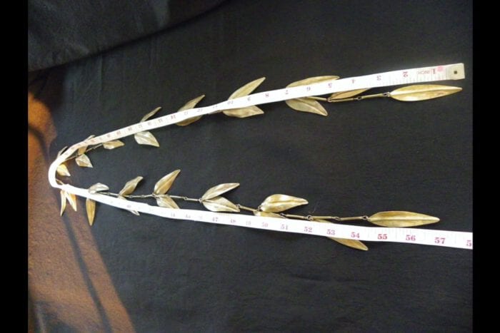 Limited Edition Unpolished Brass Maile Lei - Image 4