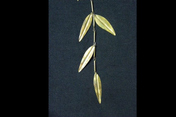 Limited Edition Unpolished Brass Maile Lei - Image 14