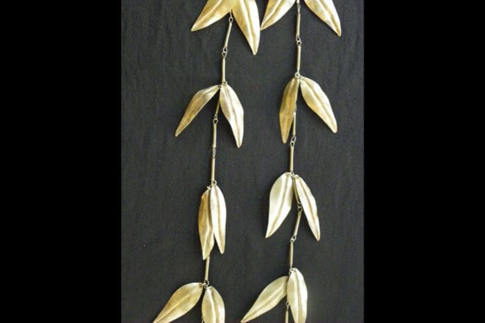 Limited Edition Unpolished Brass Maile Lei - Image 11