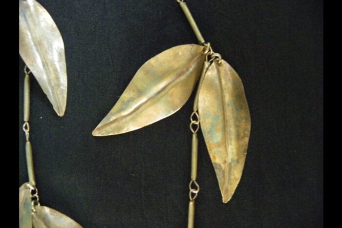 Limited Edition Unpolished Brass Maile Lei - Image 8
