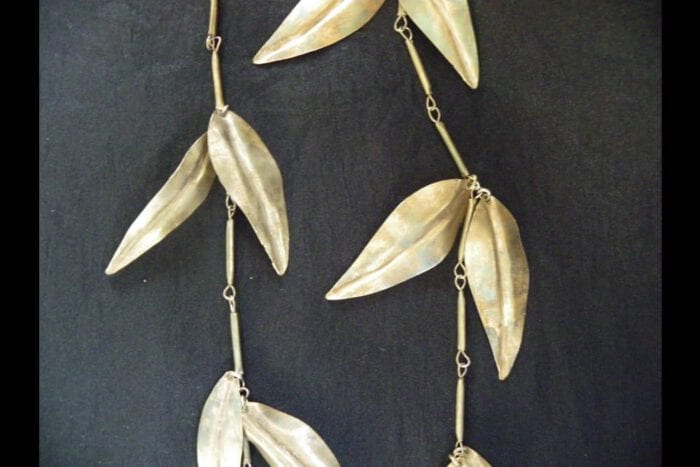 Limited Edition Unpolished Brass Maile Lei - Image 7