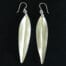 Unpolished 99.9% Silver Maile Earrings