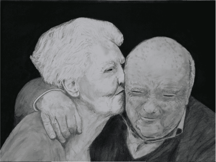 SUCCESS, original watercolor and pencil, 22 inches by 14 1/2 inches [56cm by 37cm] - 画像 (4)