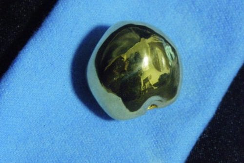 24K Gold Plated Single Kukui Nut