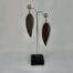 Antique Brass Hawaiian Maile Earrings